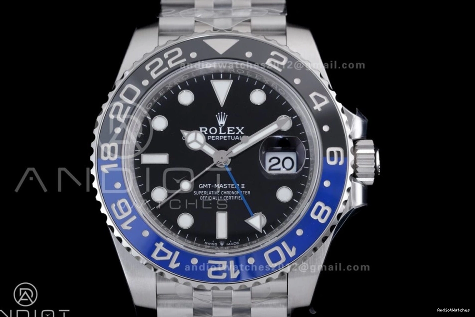 on GMT-Master Steel Best 904L 1:1 Bracelet Jubilee BLNR V Colorful Edition 869 II Batgirl DD3285 VSF 126710 0727